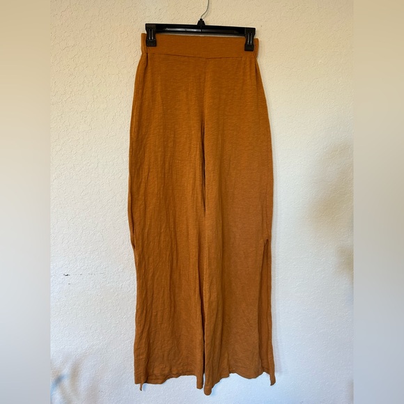 Urban Outfitters Pants - Urban Outfitters Wide Leg Pants Jesse Split Burnt Orange Boho Flowy Trousers